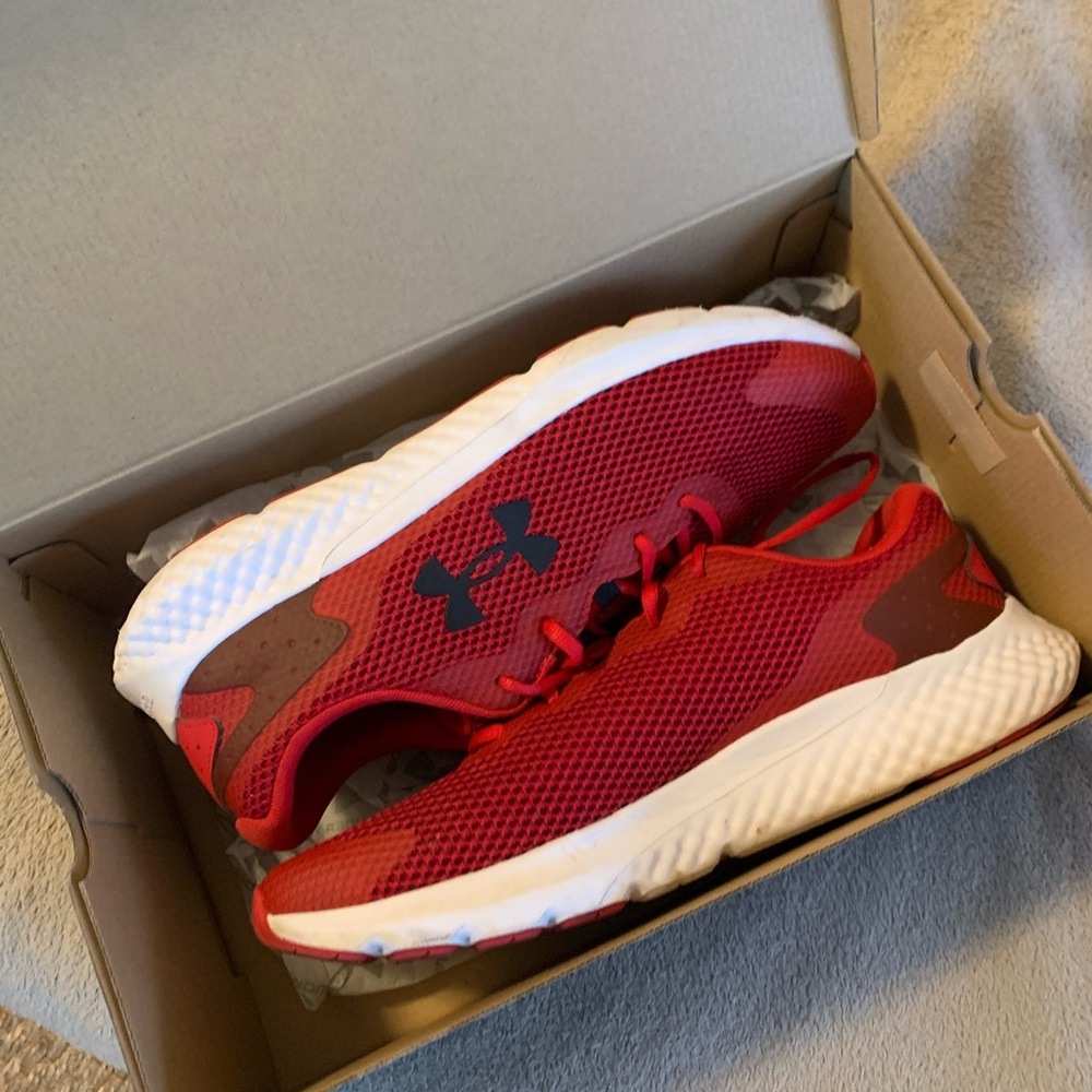 Men’s Under Armour Charged Rogue 3 Red Athletic Shoes